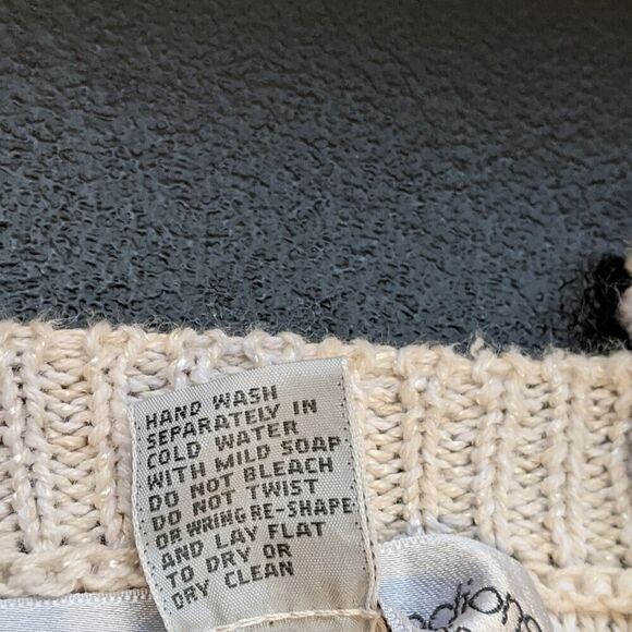 Vintage Tony Lambert Collections Sweater Oversized Knit Preppy Pullover Small - Picture 13 of 13